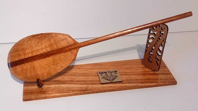 Solid Koa Wood Paddle Award