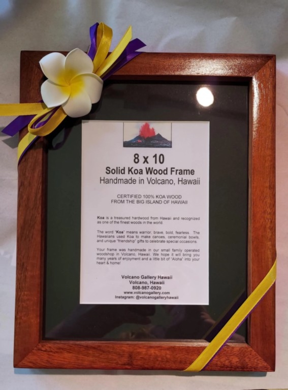 8x10 solid Koa Wood Frame