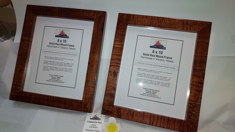Very Rare Curly Koa Frames 8x10, matched set