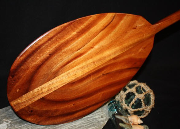 Hawaiian Koa Outrigger Canoe Paddles