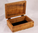 Koa Wood Jewelry Box with wood hinges