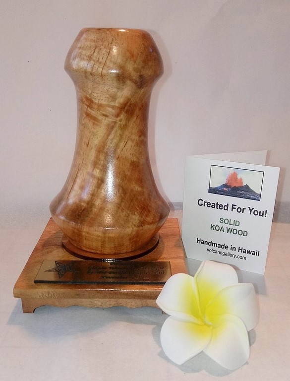 Koa Wood Poi Pounder - Handmade in Volcano Hawaii 
