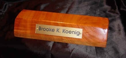 Personalized Koa Wood Name Plate